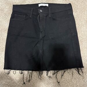 Flying Monkey Black Denim Skirt